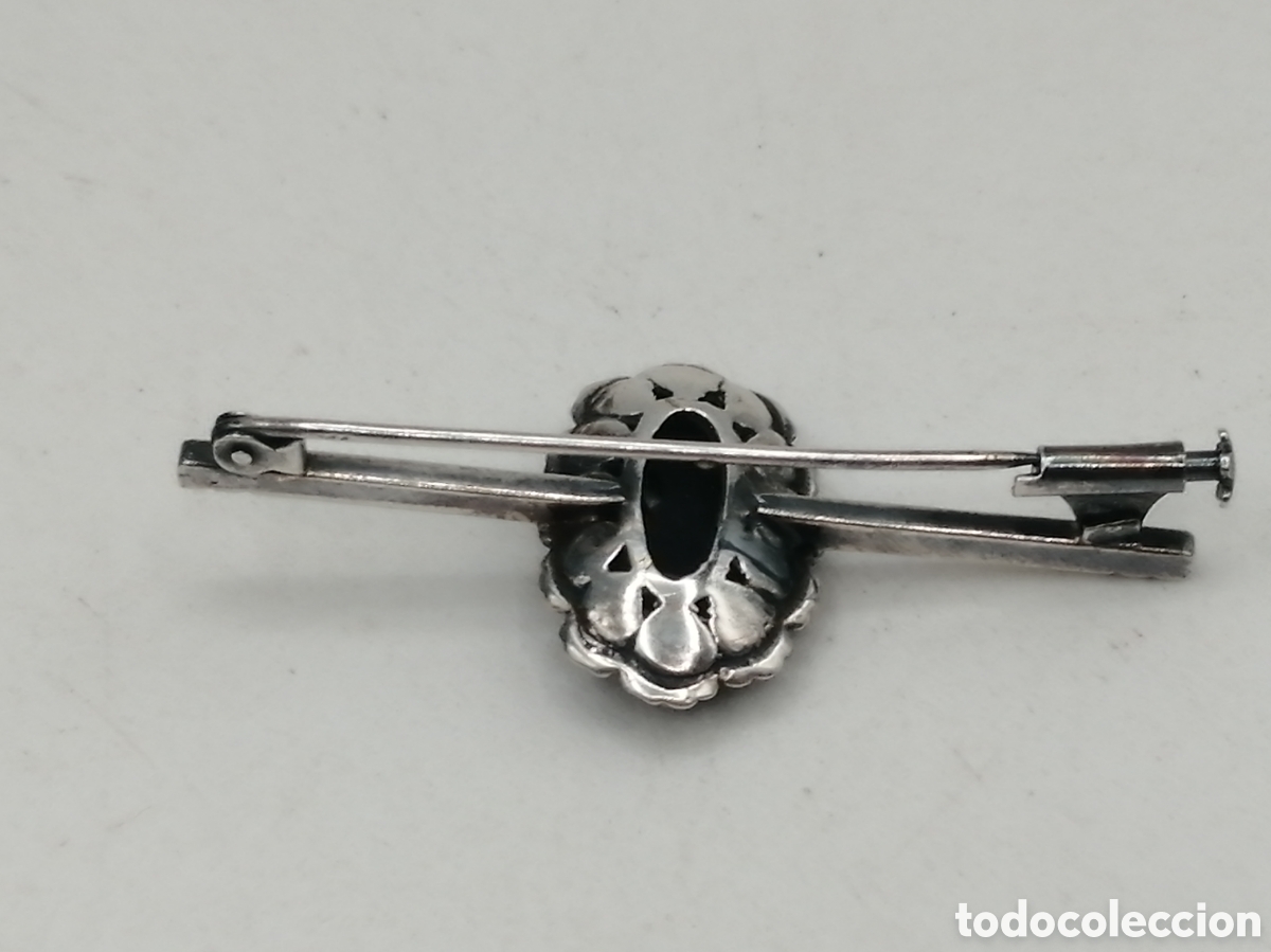 Joyeria: Broche plata 925mls onix y marquesitas - Foto 4