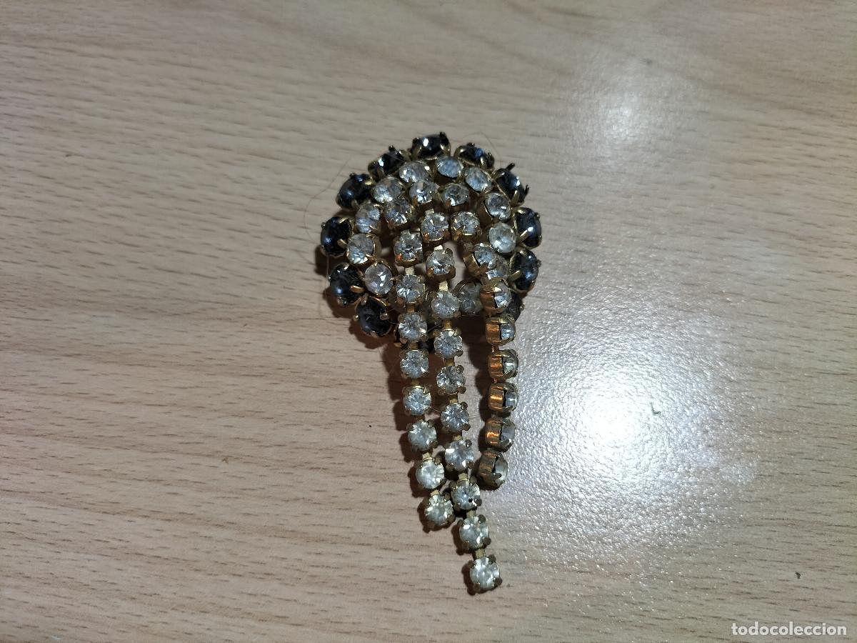 Joyeria: 000057COM-boche aguja dorado con piedras - Foto 1