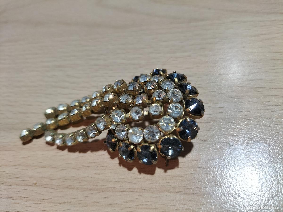 Joyeria: 000057COM-boche aguja dorado con piedras - Foto 2