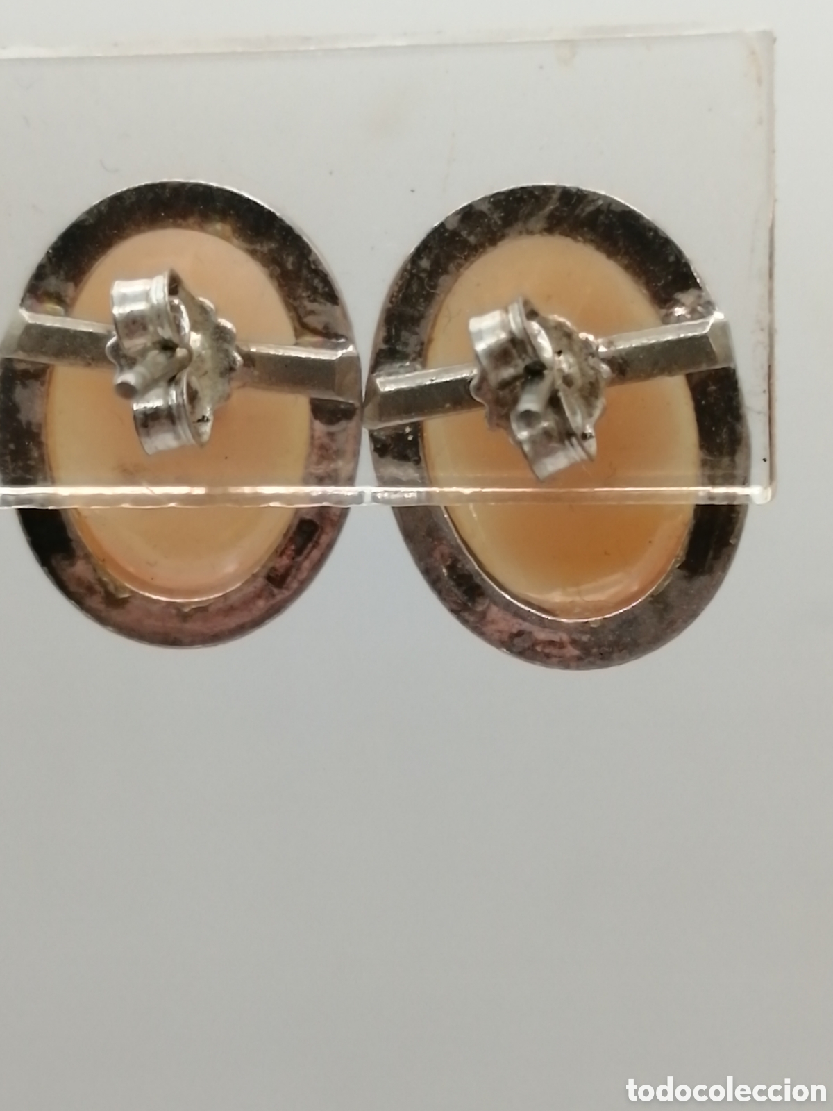 Joyeria: Pendientes plata y camafeo concha marina - Foto 2