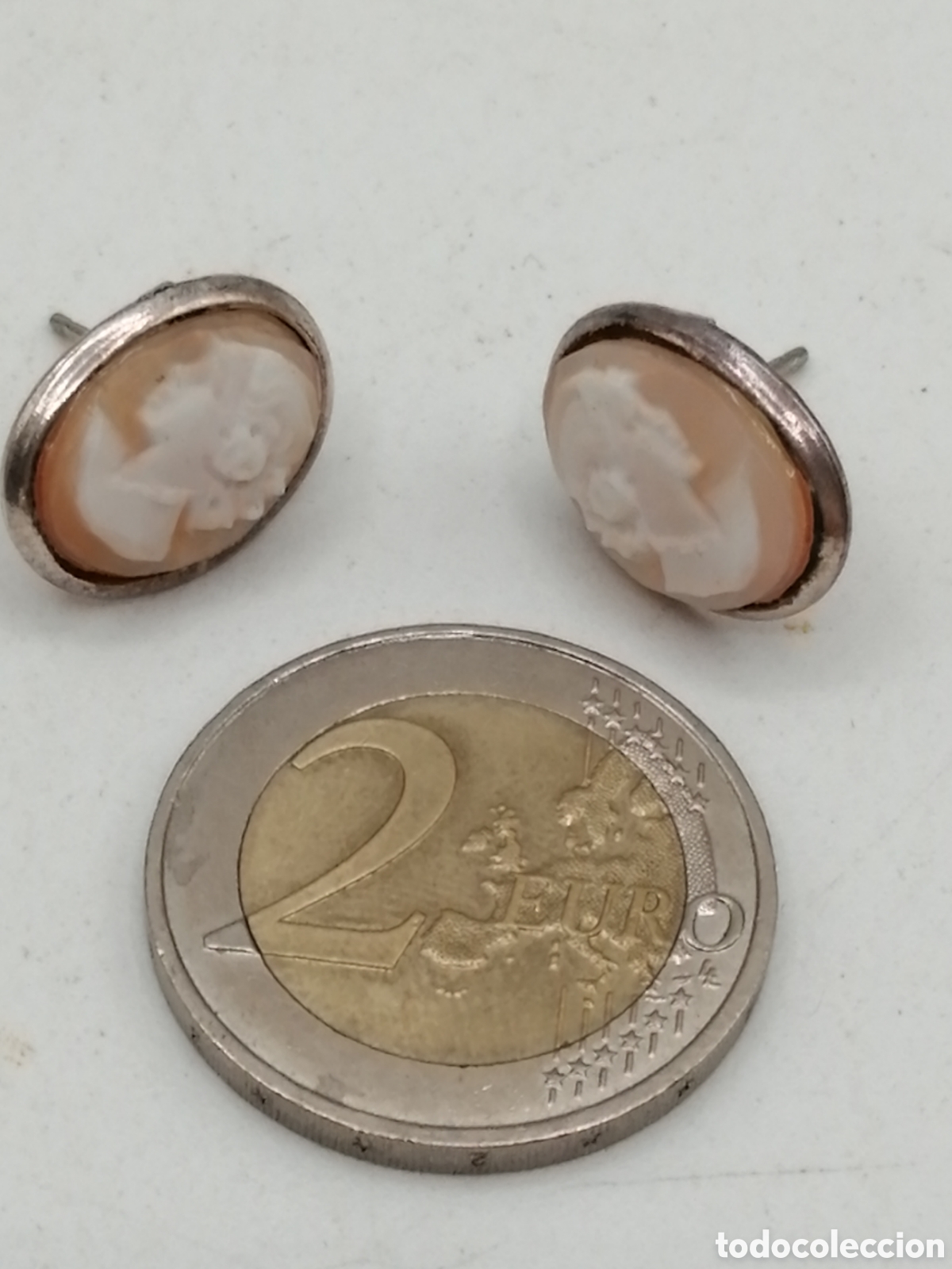 Joyeria: Pendientes plata y camafeo concha marina - Foto 7