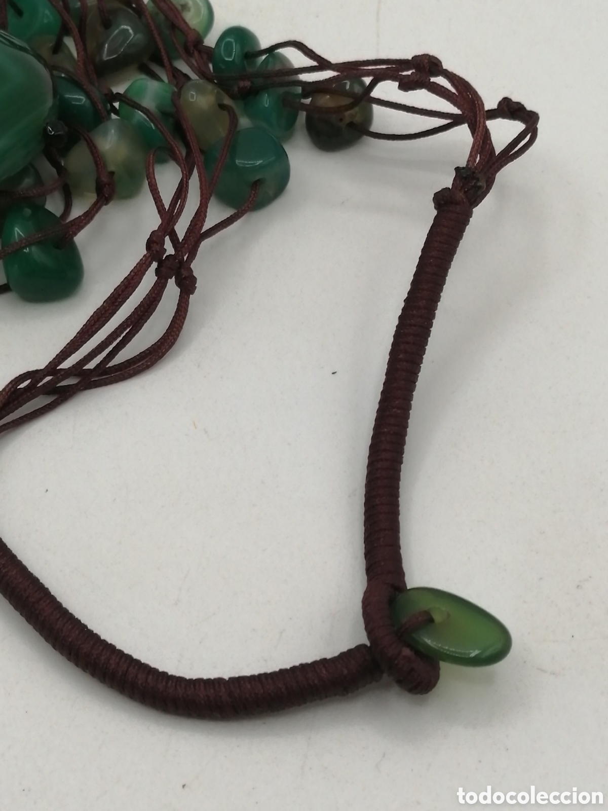 Joyeria: Collar &Aacute;gata verde y algod&oacute;n - Foto 6
