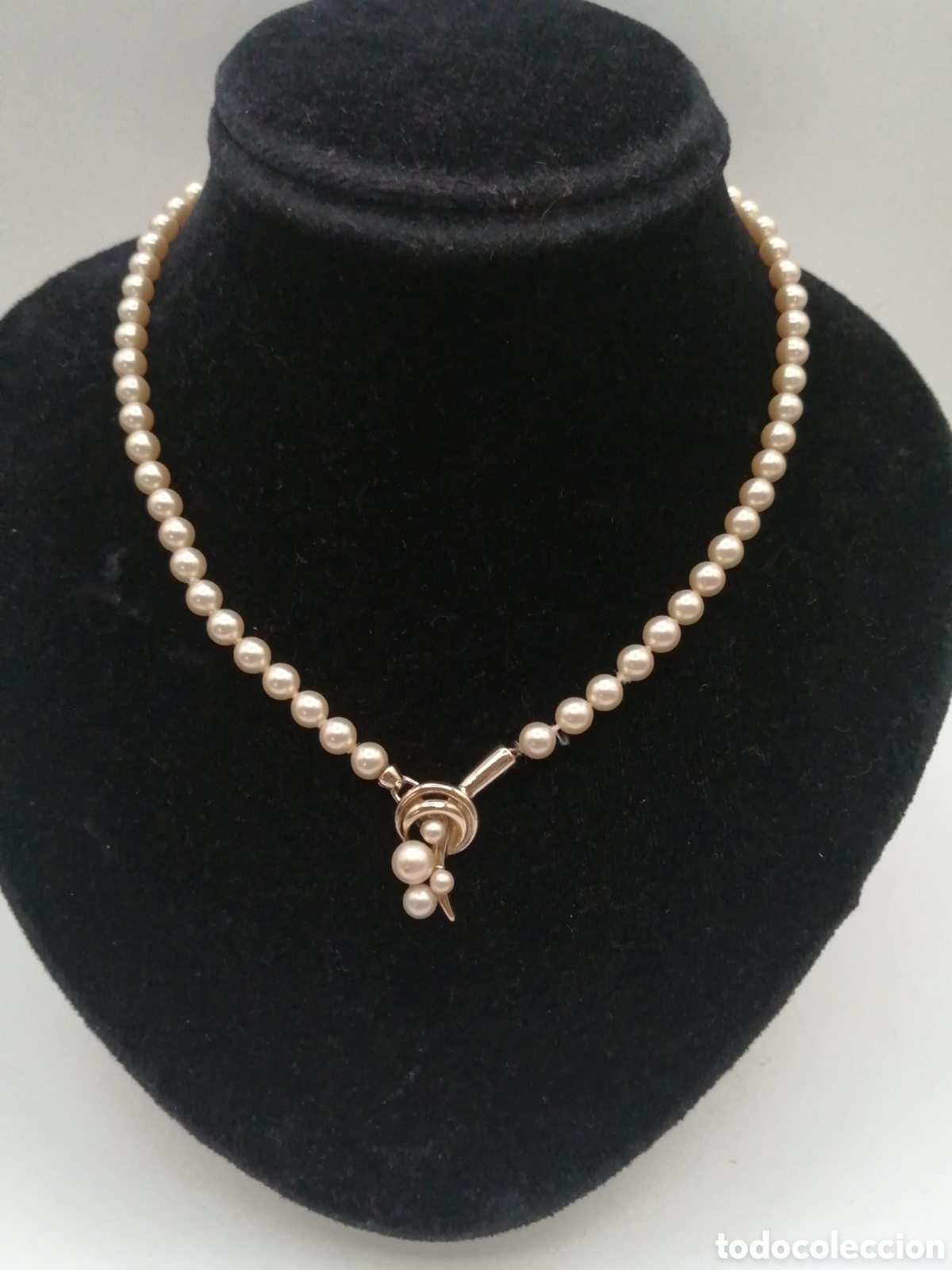 Joyeria: Collar plata chapada oro y perlas cultivadas - Foto 3