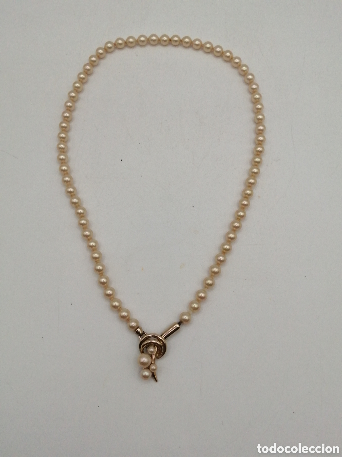 Joyeria: Collar plata chapada oro y perlas cultivadas - Foto 4