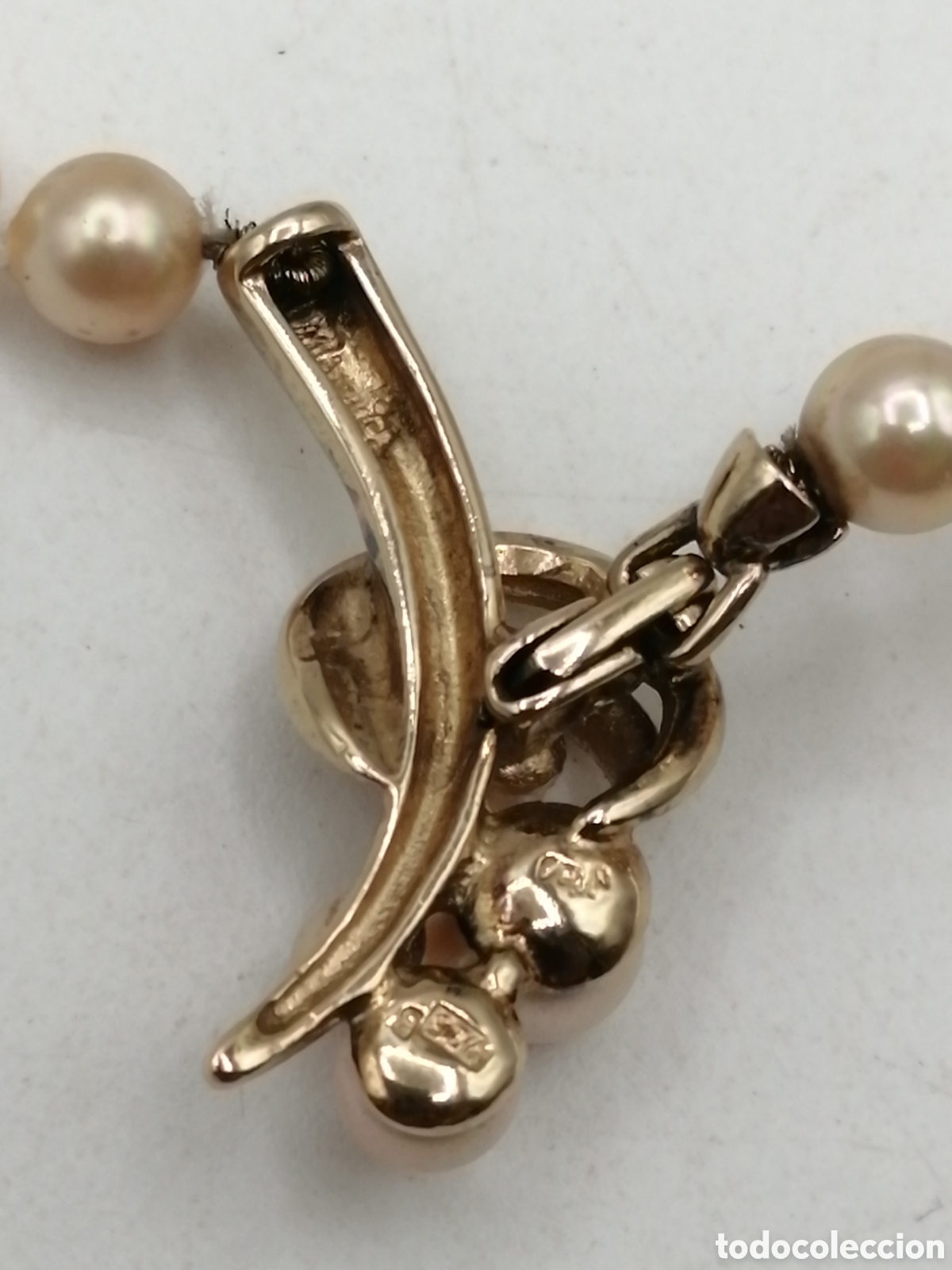 Joyeria: Collar plata chapada oro y perlas cultivadas - Foto 7