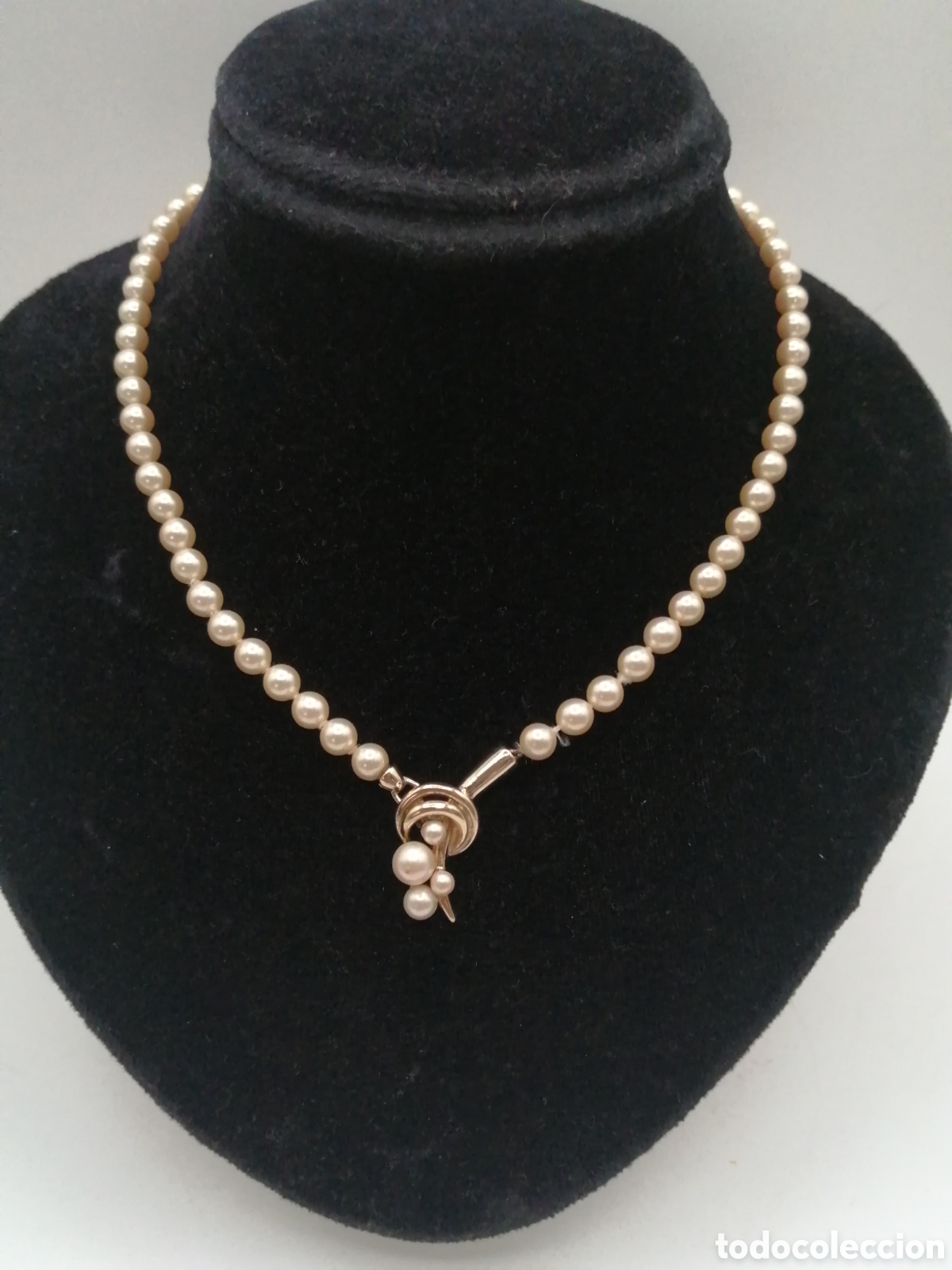 Joyeria: Collar plata chapada oro y perlas cultivadas - Foto 1