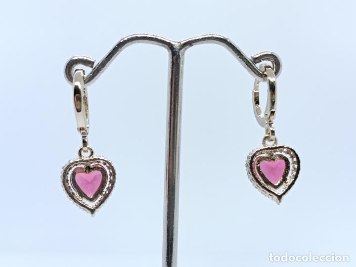 Joyeria: Bonitos pendientes de lujo con rub&iacute;s creados y tallados en forma de coraz&oacute;n - Foto 5
