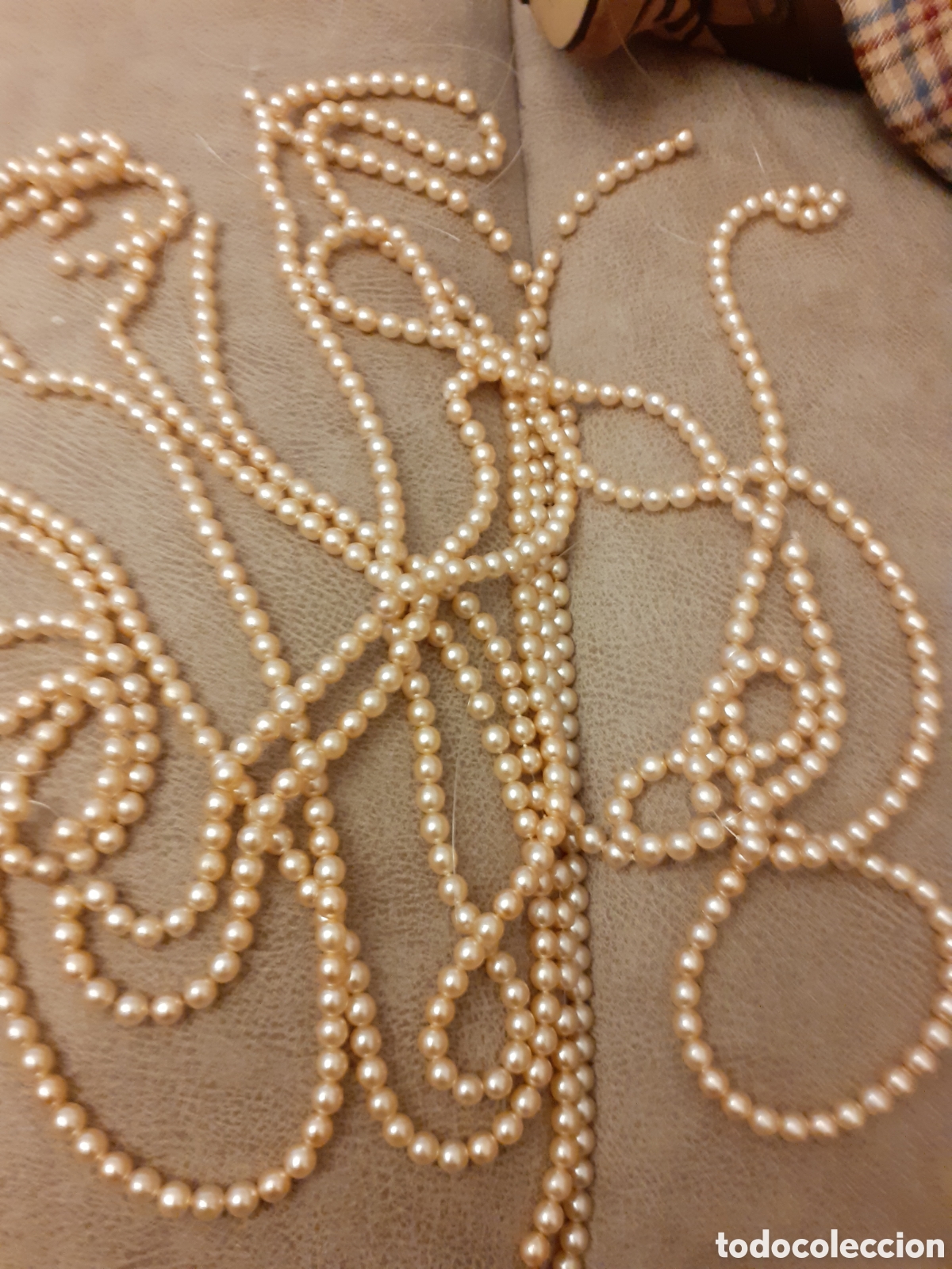 Joyeria: Lote de 7 collares de perlas de 72 cent largo . - Foto 2