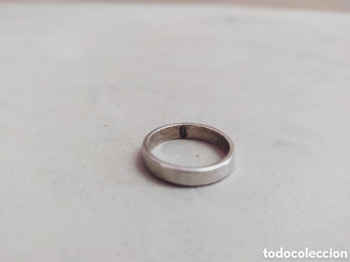 Joyeria: ANILLO O SORTIJA DE PLATA PUNZONADA. - Foto 2