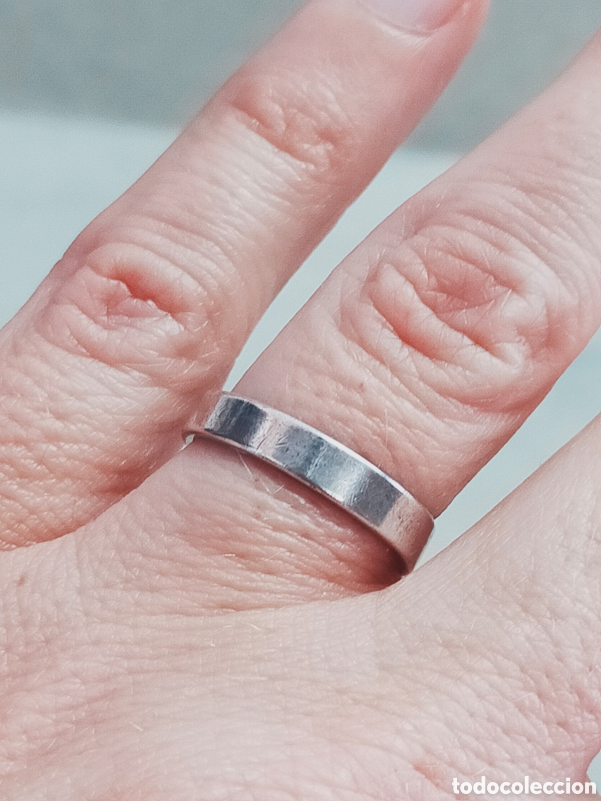 Joyeria: ANILLO O SORTIJA DE PLATA PUNZONADA. - Foto 6