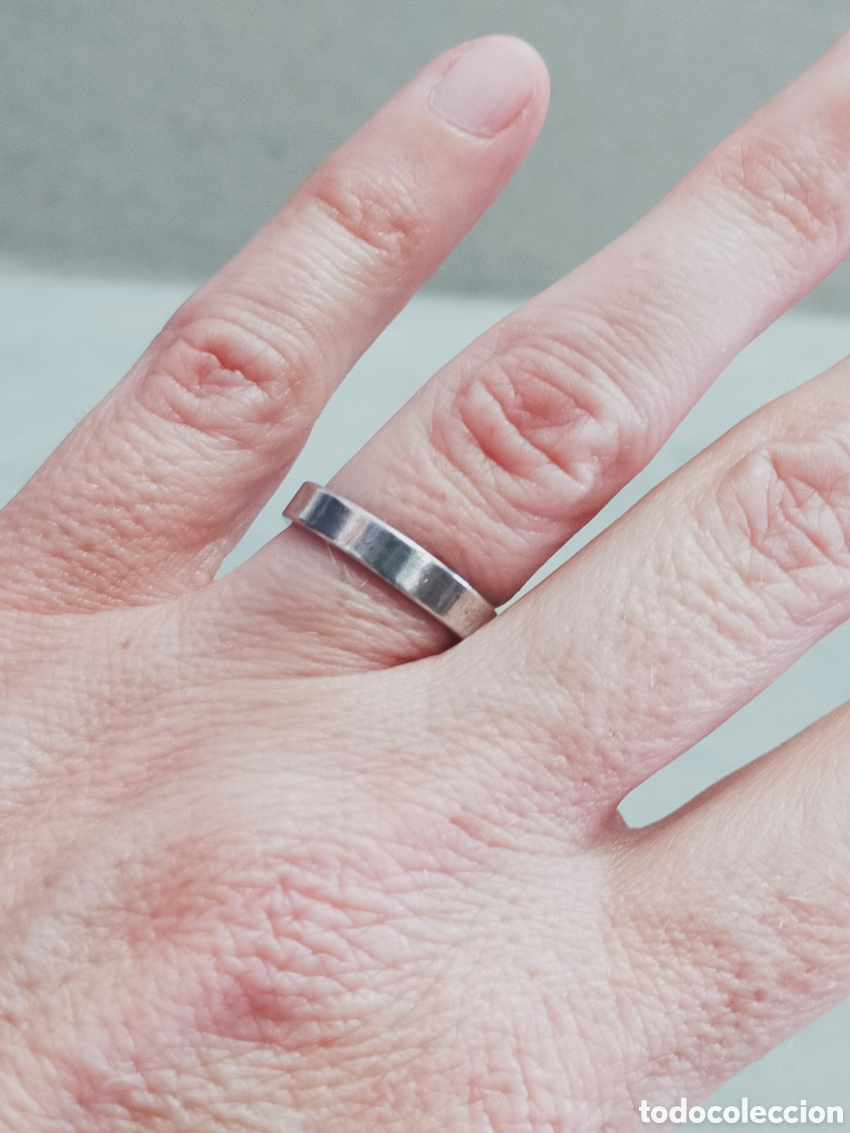 Joyeria: ANILLO O SORTIJA DE PLATA PUNZONADA. - Foto 7
