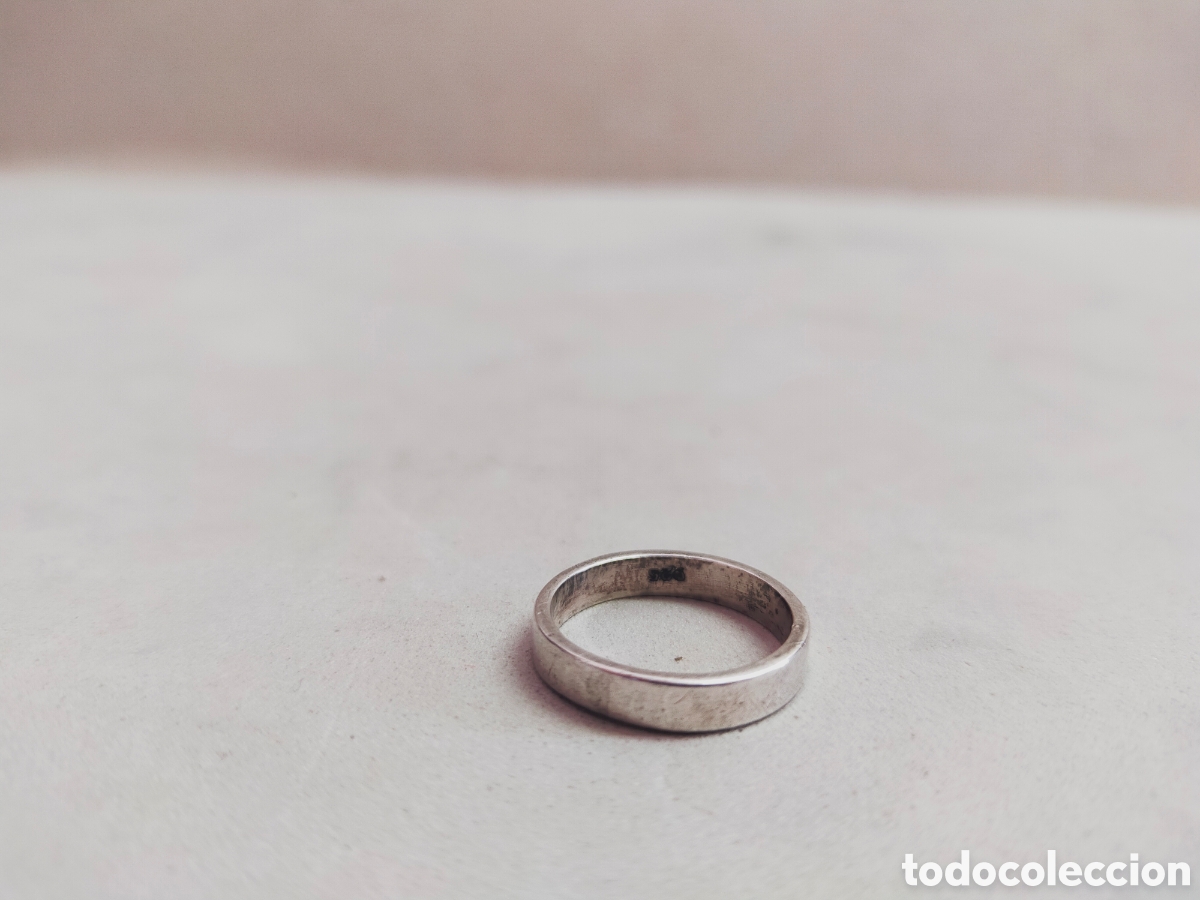 Joyeria: ANILLO O SORTIJA DE PLATA PUNZONADA. - Foto 1