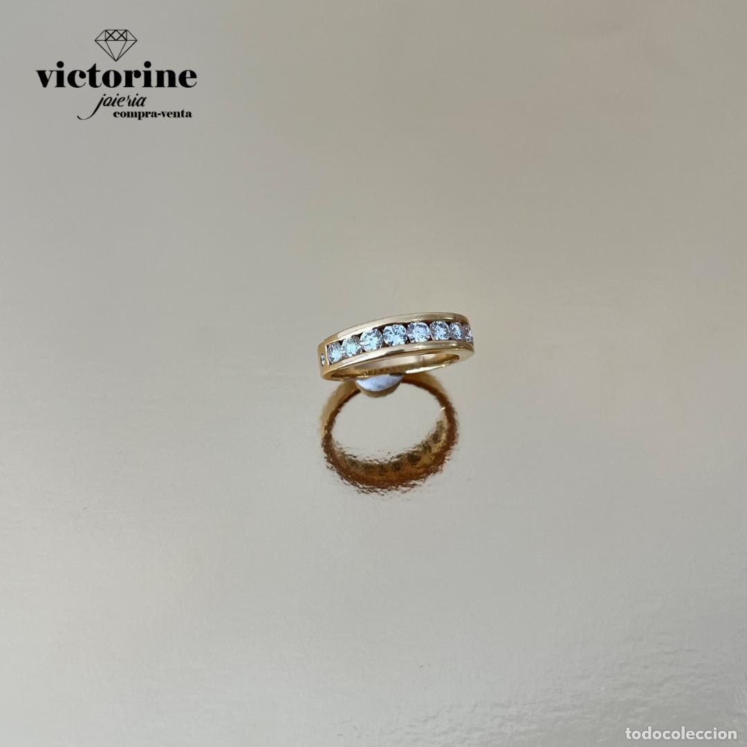 Joyeria: Alianza de diamantes. Oro 18k. - Foto 2