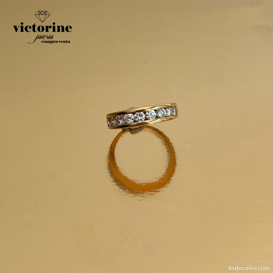 Joyeria: Alianza de diamantes. Oro 18k. - Foto 3