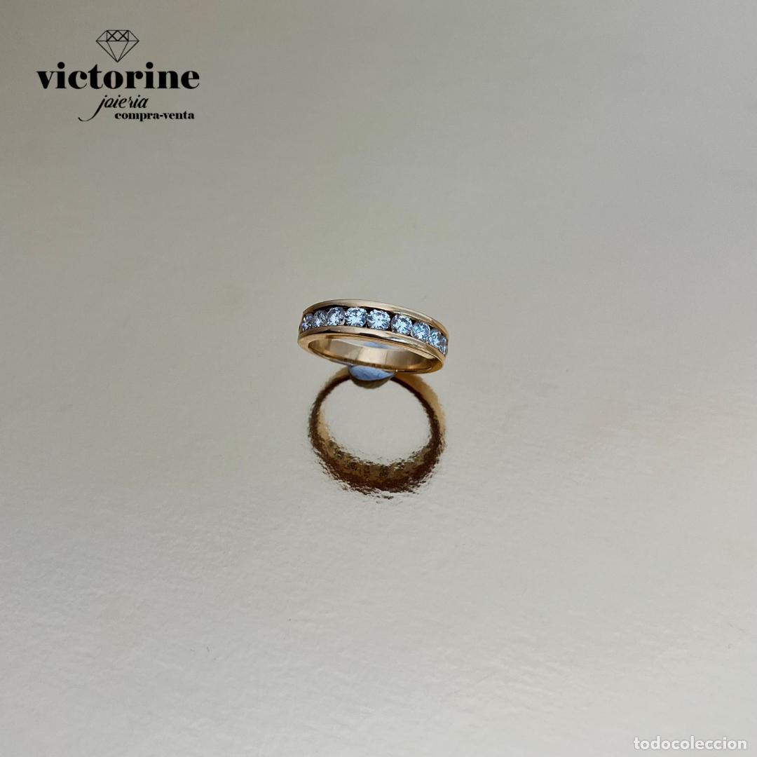 Joyeria: Alianza de diamantes. Oro 18k. - Foto 4