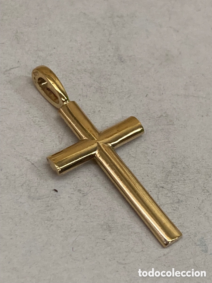 Joyeria: Cruz de plata antigua C31 - Foto 2