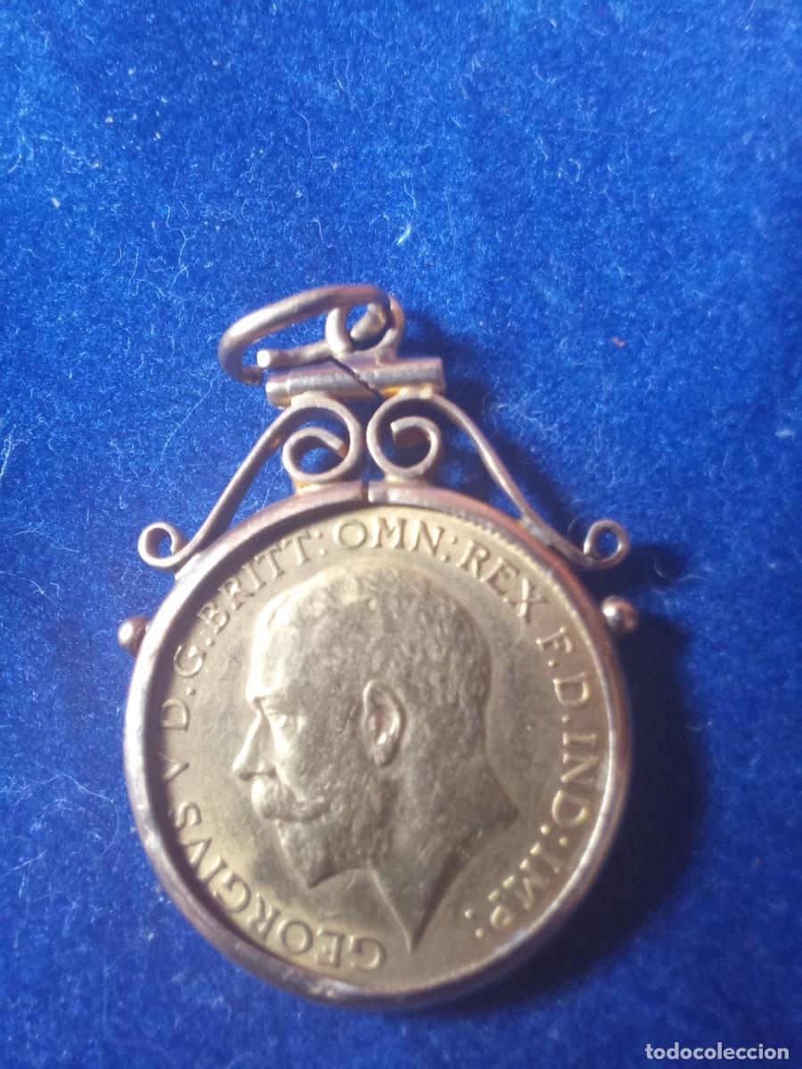 Joyeria: moneda oro en colgante - Foto 2