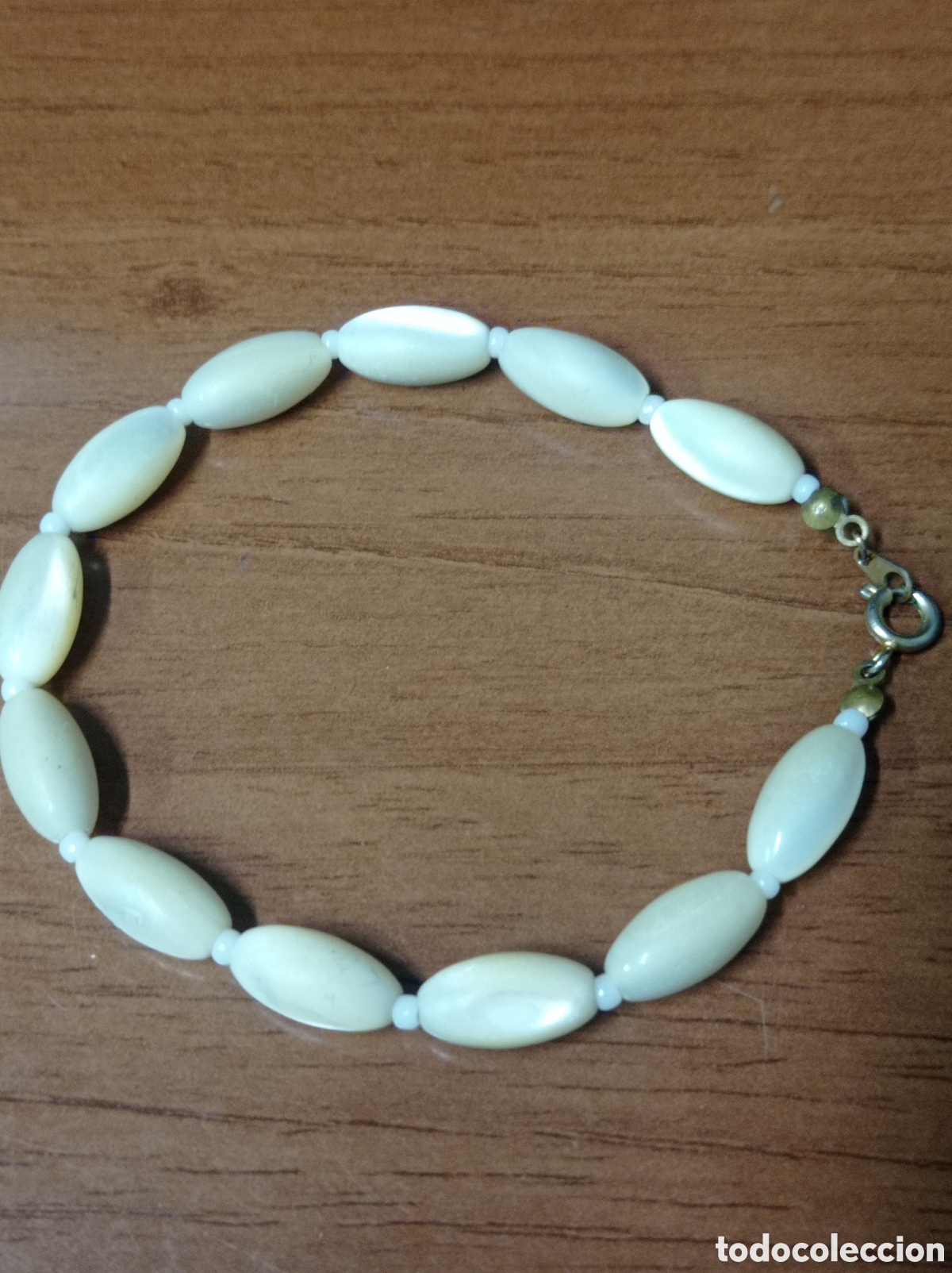 Joyeria: Antigua pulsera de nacar o madreperla - Foto 1