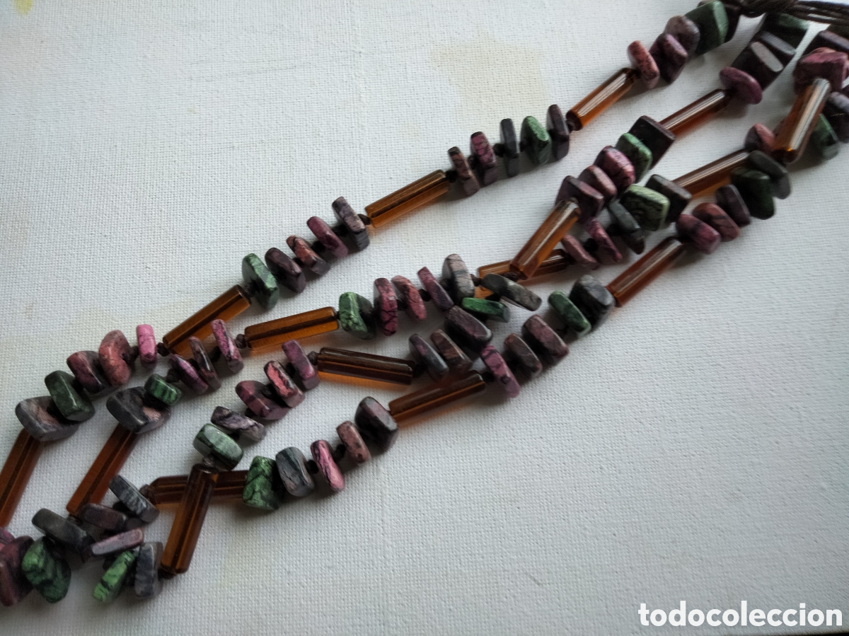Joyeria: Collar vintage de zoisita - Foto 3