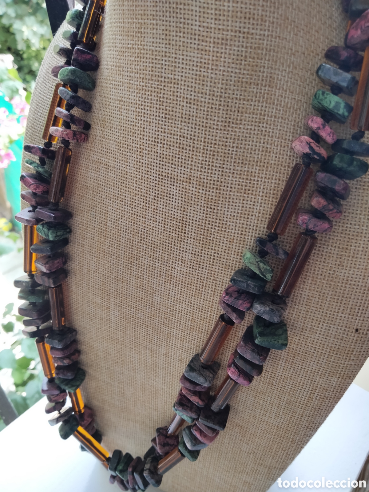 Joyeria: Collar vintage de zoisita - Foto 2