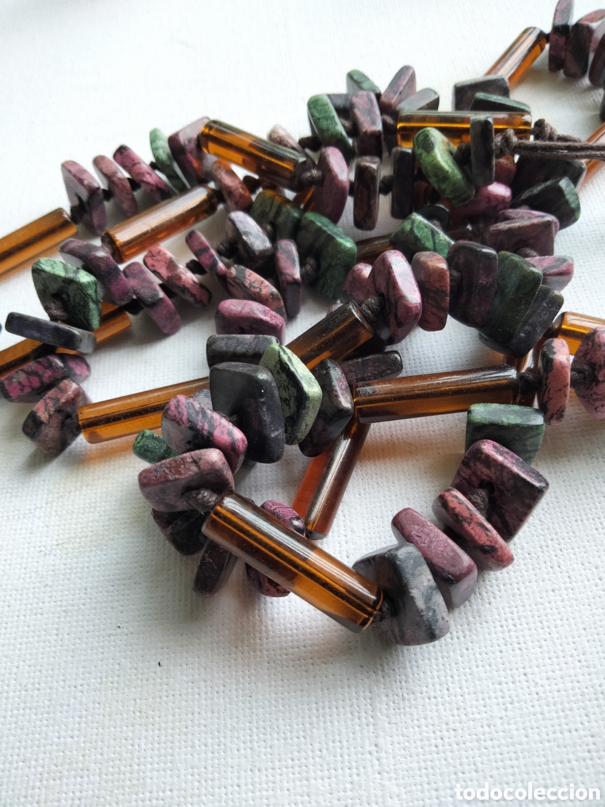 Joyeria: Collar vintage de zoisita - Foto 4