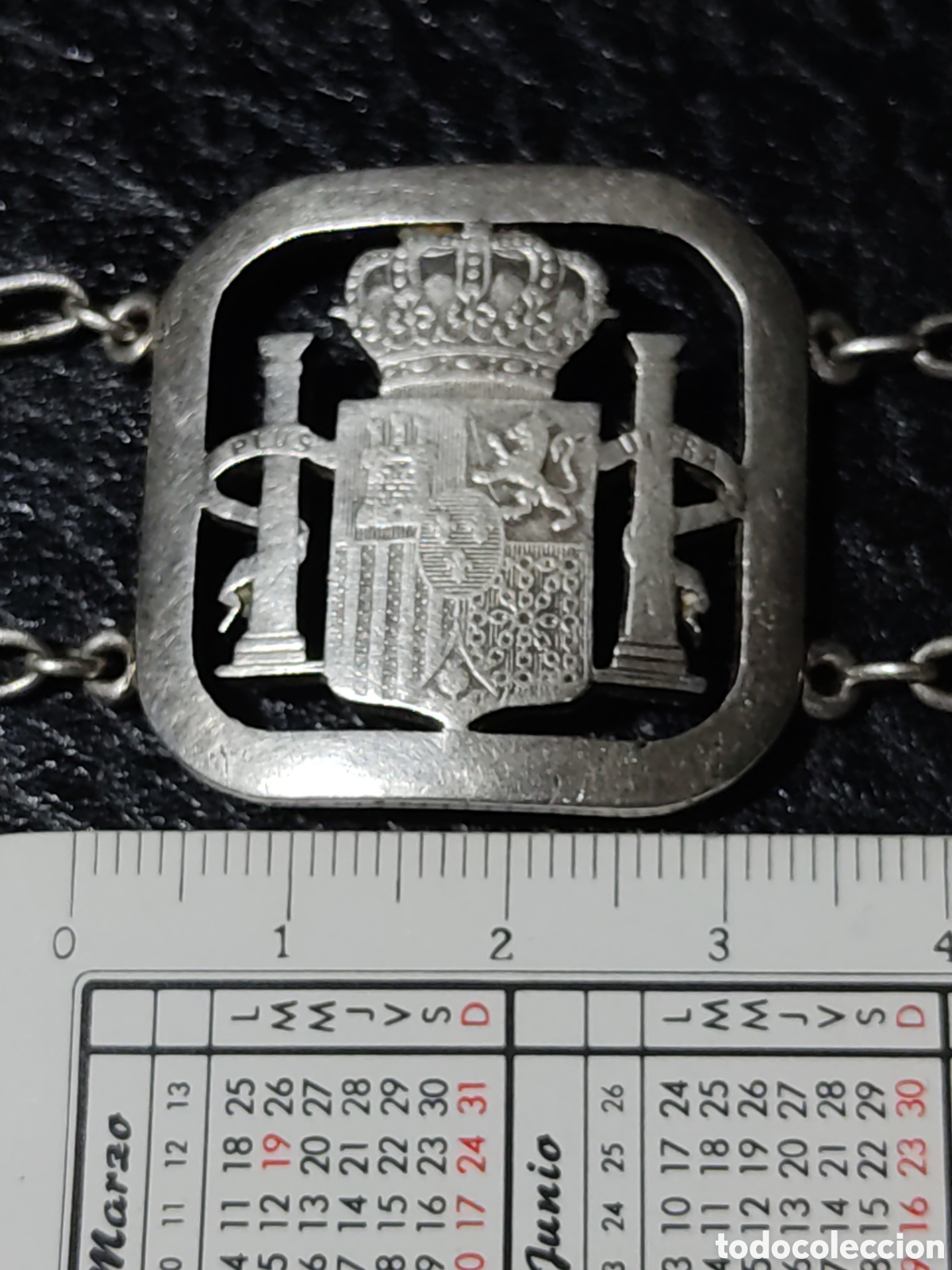 Joyeria: Robusta pulsera de plata,escudo de Espa&ntilde;a. - Foto 4