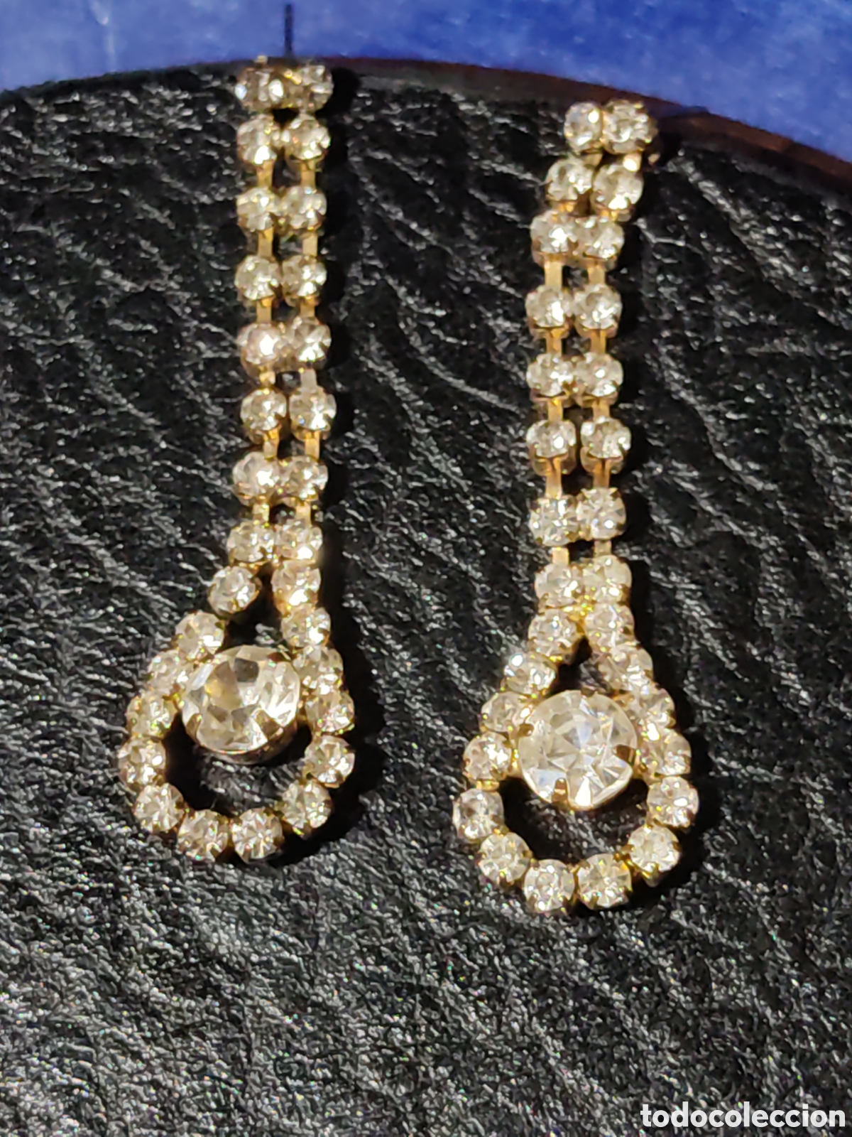 Joyeria: Pendientes largos con cristales o circonitas. - Foto 3