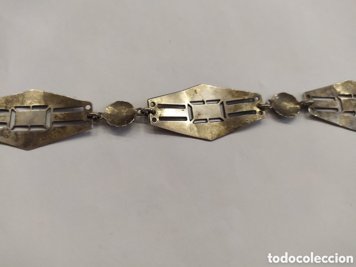 Joyeria: Original pulsera de plata vintage. Formas geom&eacute;tricas. - Foto 5