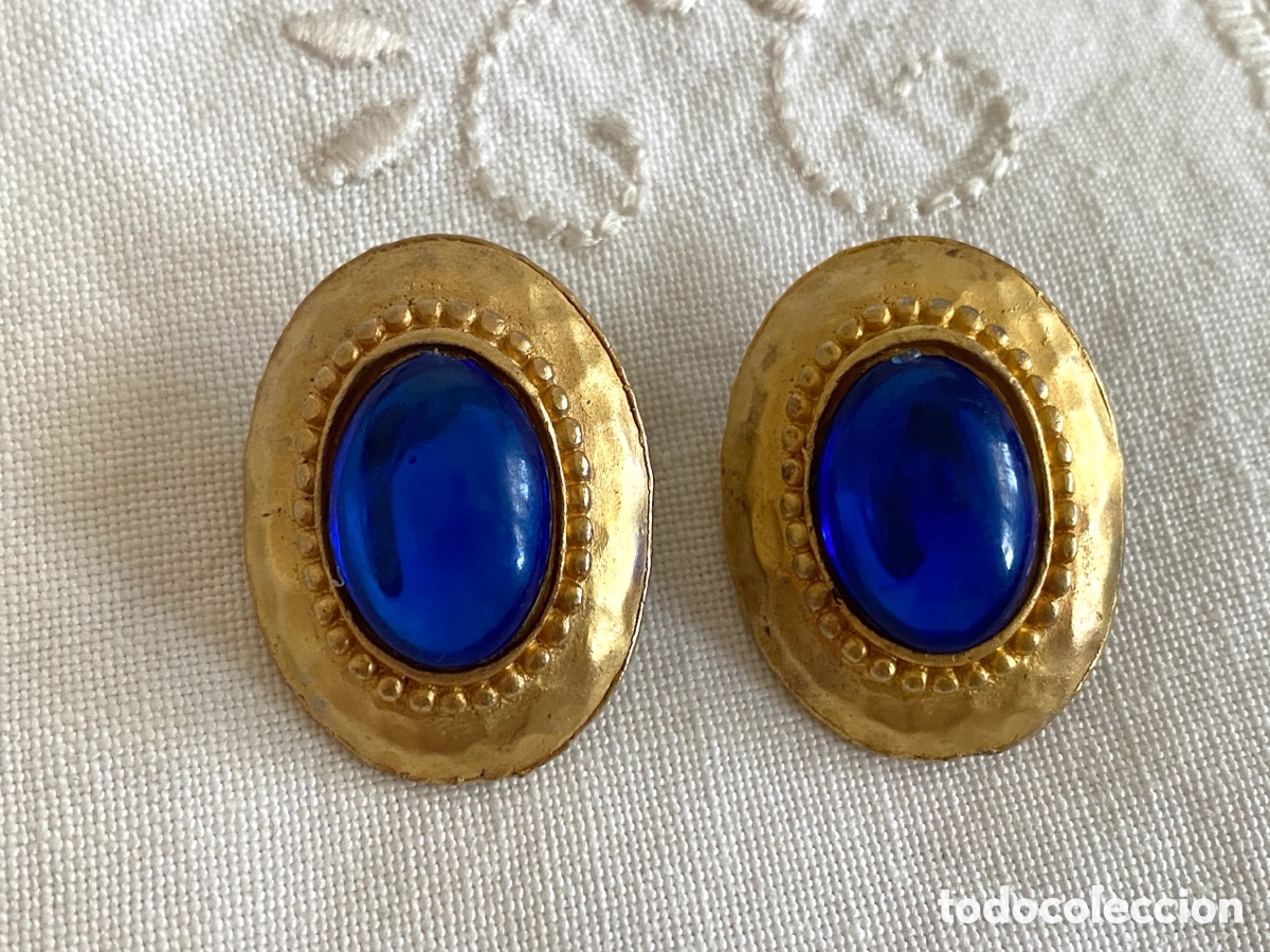 Joyeria: Pendientes vintage dorados - Foto 2