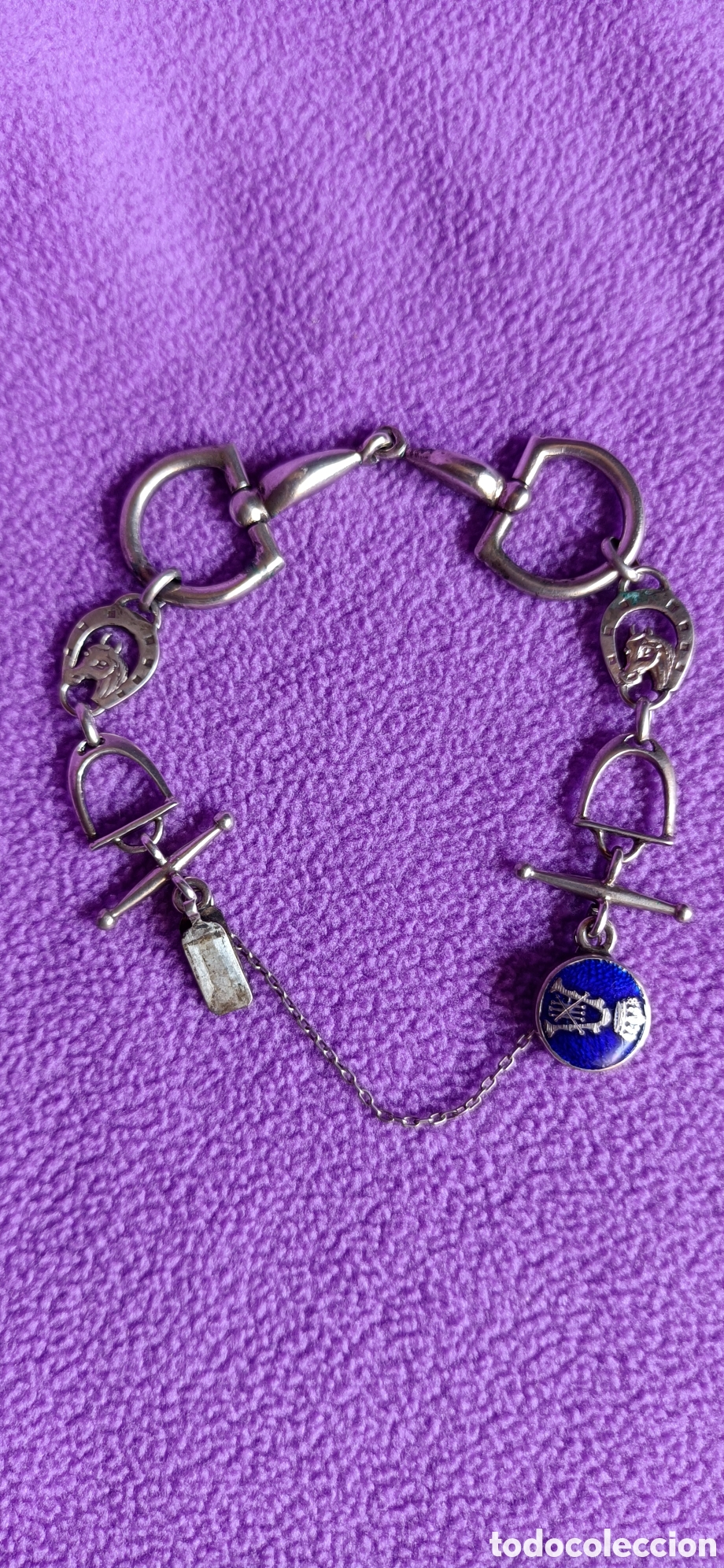 Joyeria: Pulsera de plata y esmalte Alfonso xlll - Foto 2