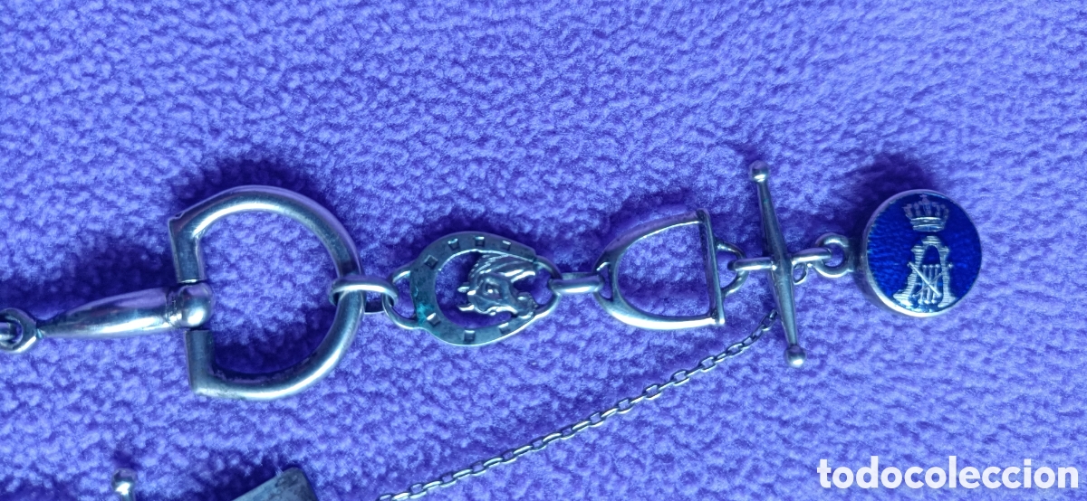 Joyeria: Pulsera de plata y esmalte Alfonso xlll - Foto 4