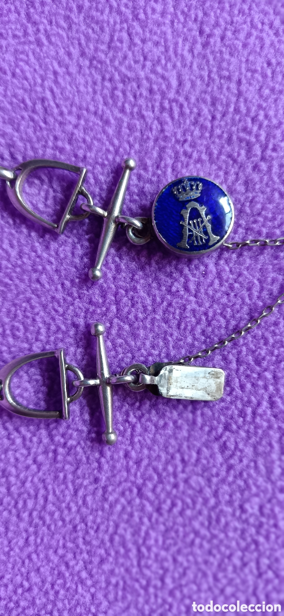 Joyeria: Pulsera de plata y esmalte Alfonso xlll - Foto 1