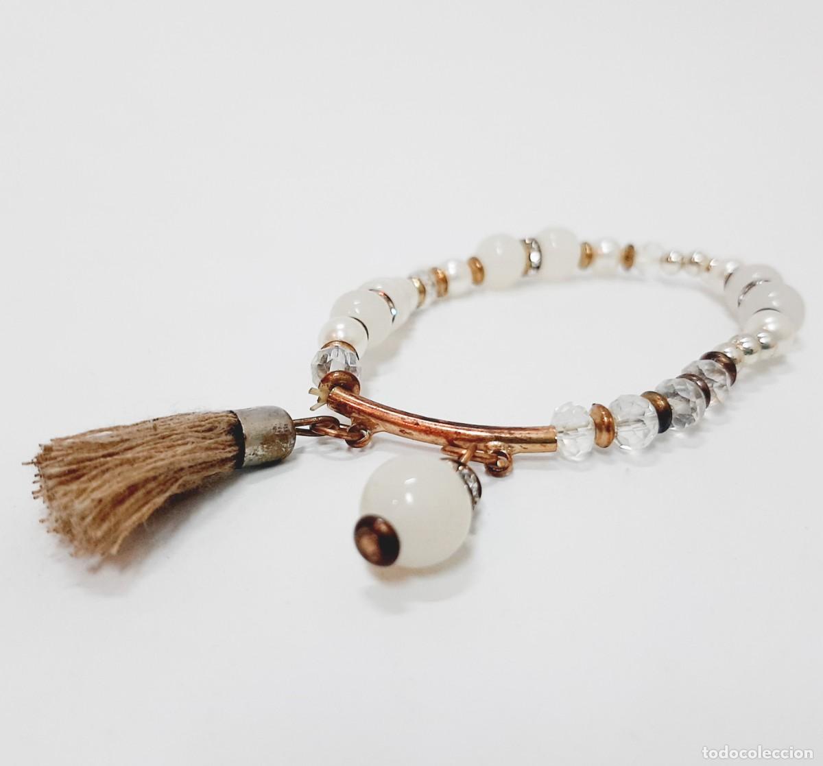 Joyeria: Pulsera Vintage Boho Chic, Pomp&oacute;n(8.2) - Foto 3