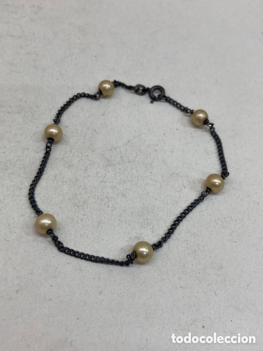 Joyeria: Pulsera de plata y perlas Pul29 - Foto 1