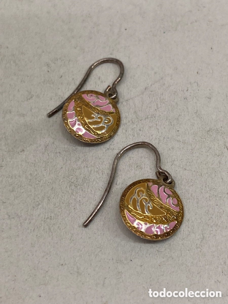 Joaillerie: Pendientes de plata esmaltado P25