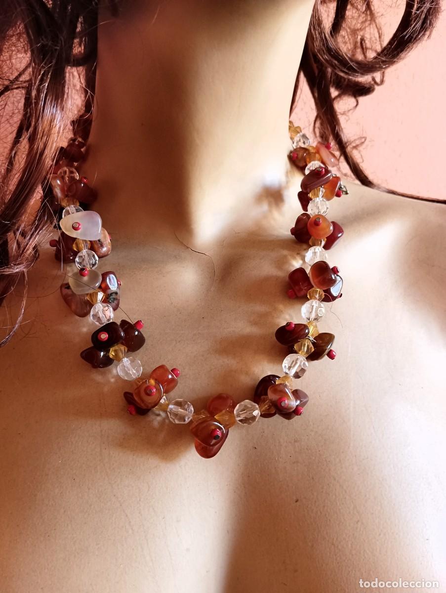 Joyeria: COLLAR DE AGATAS, CORNALINAS Y CRISTAL - Foto 1