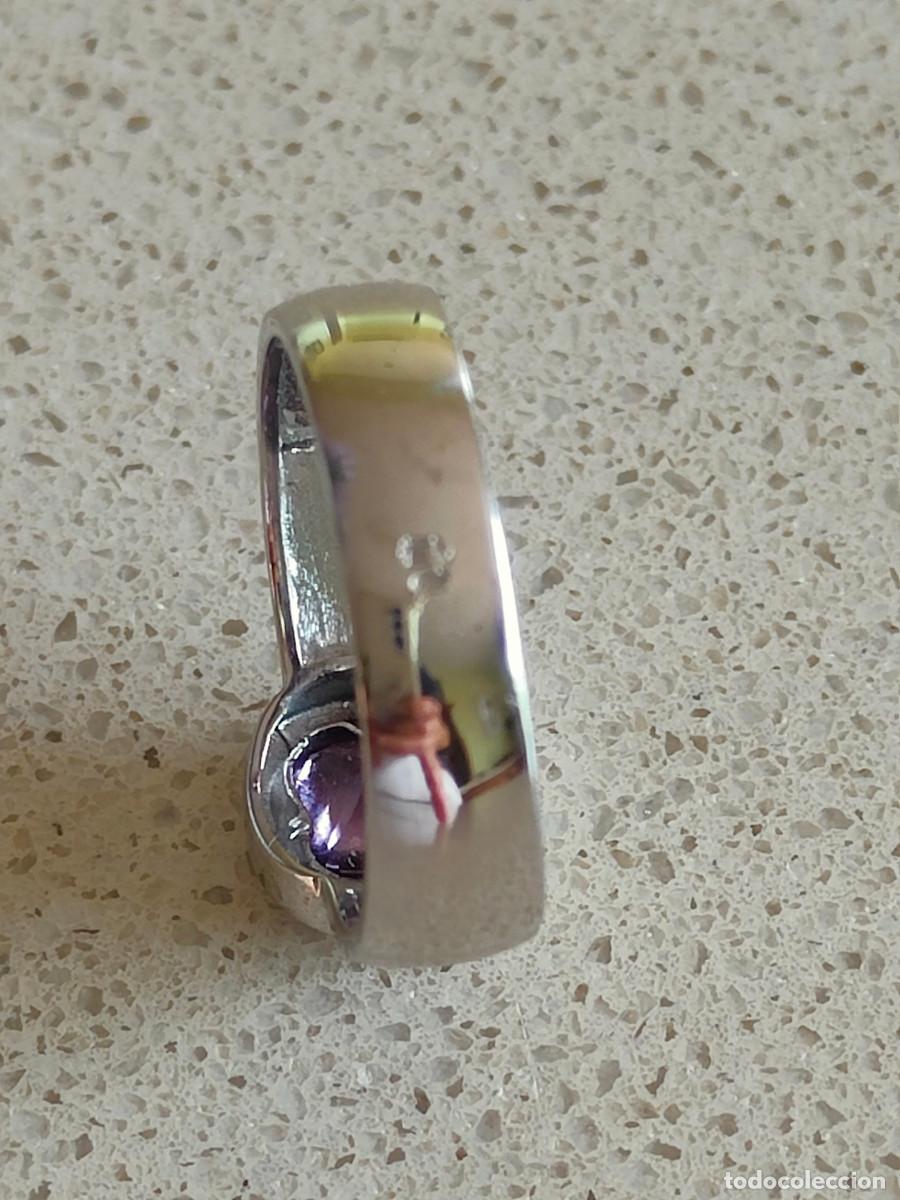 Joyeria: ANILLO ORO BLANCO 18K Y AMATISTA - Foto 2
