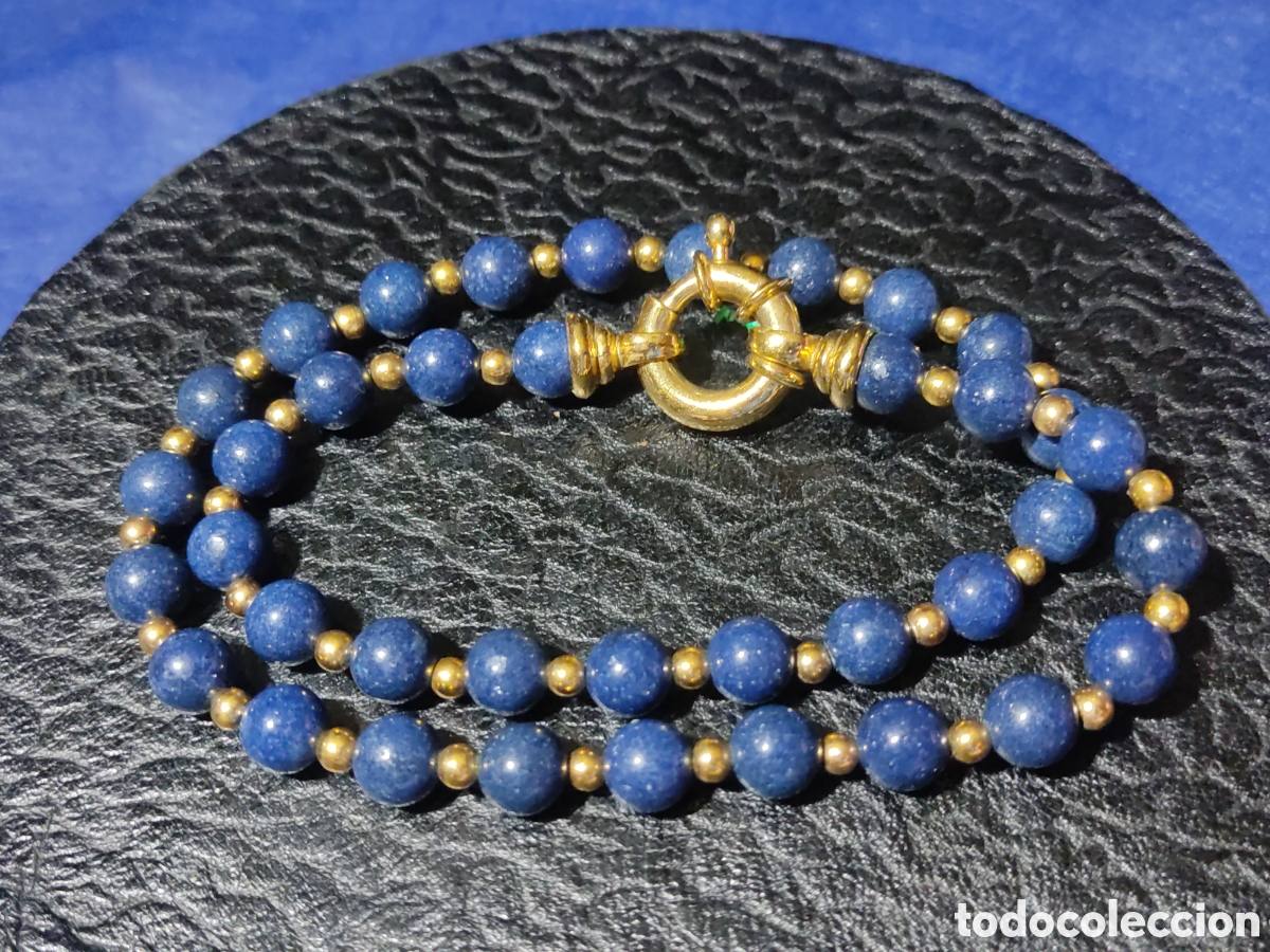 Joyeria: Collar de lapisl&aacute;zuli.vintage. - Foto 4