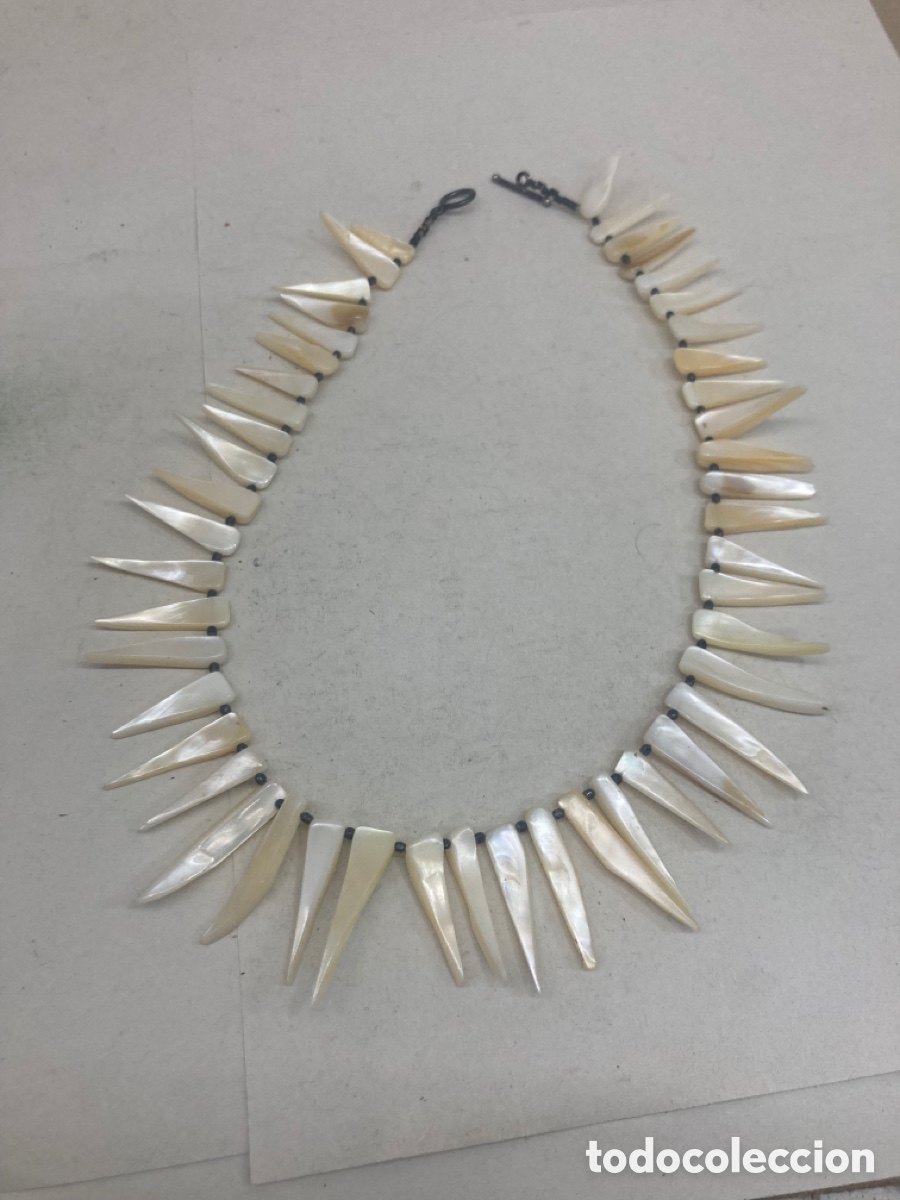 Joyeria: Collar de plata y n&aacute;car /COLL04 - Foto 1