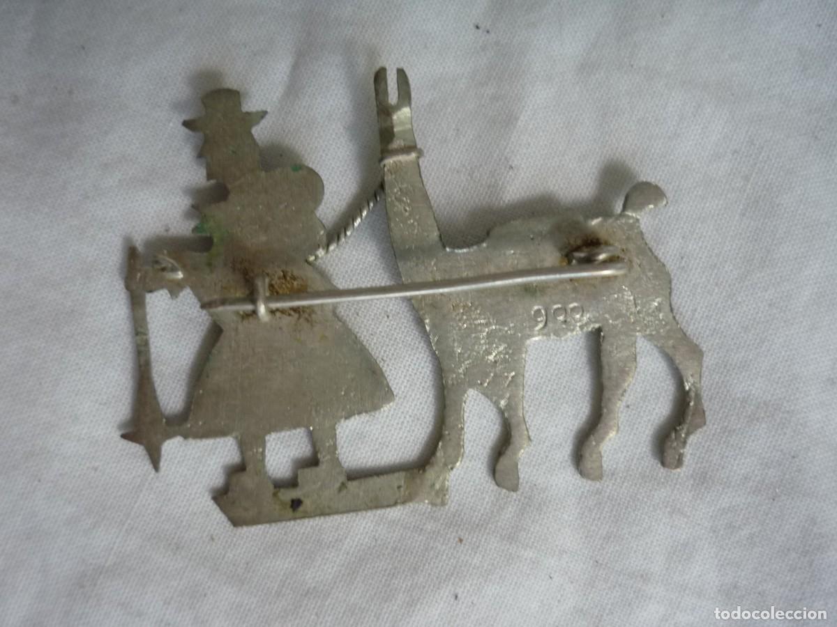 Joyeria: Broche de plata 900 repujada a mano, llama, Per&uacute; - Foto 4
