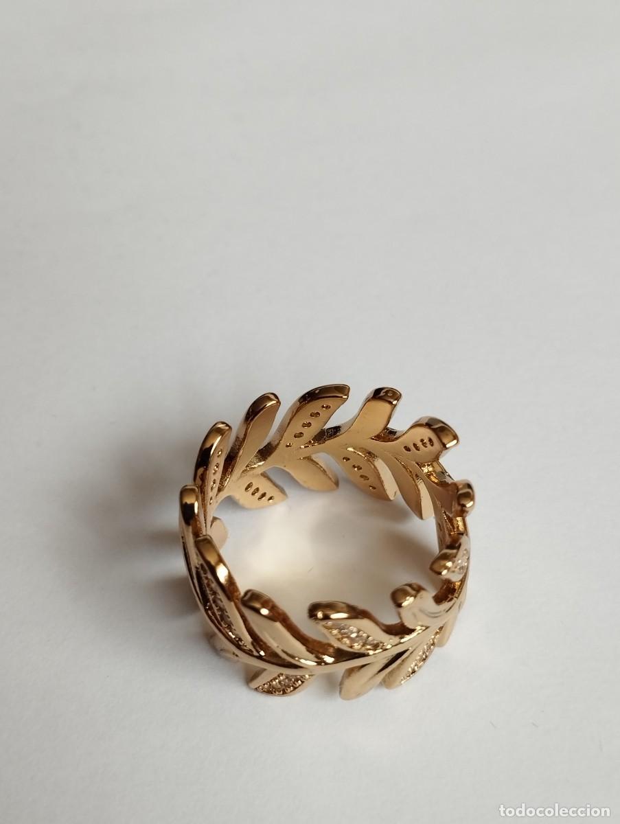 Joyeria: Anillo ba&ntilde;o de oro 18k con cristales - Foto 4