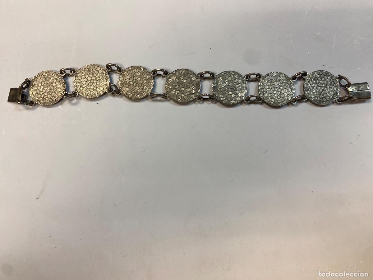 Joyeria: LOTE DE DOS PULSERAS DE MONEDAS DE COLOR PLATA - Foto 5