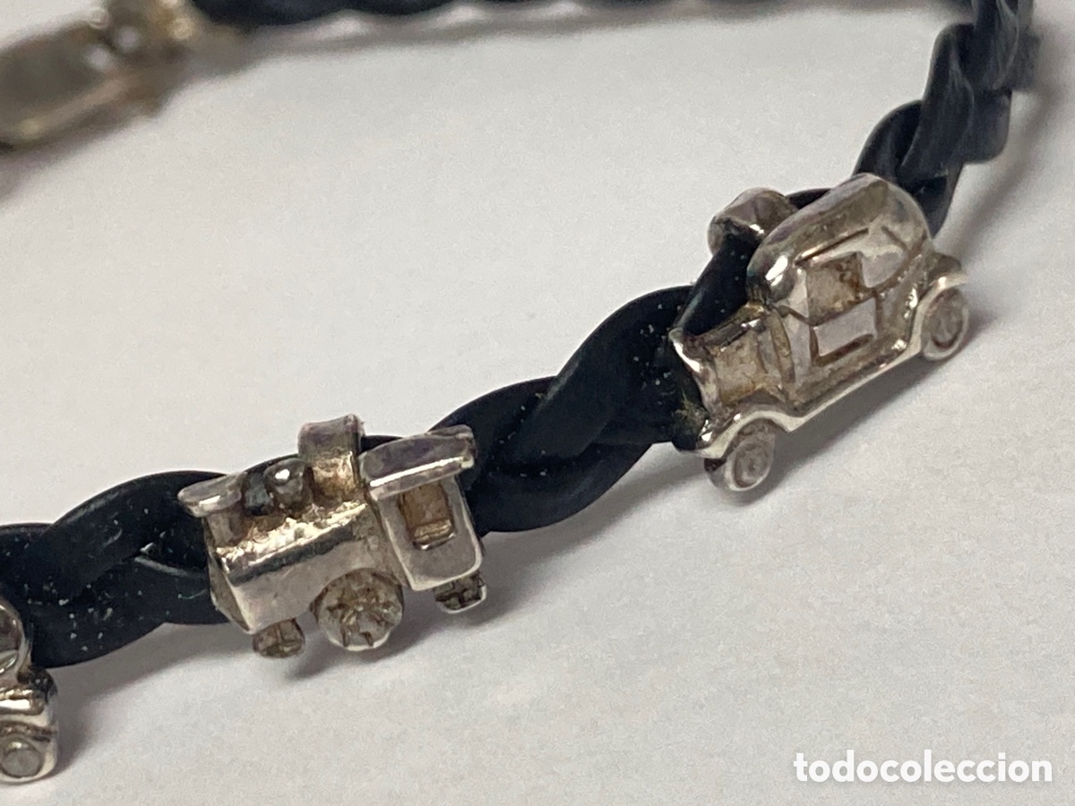 Joyeria: Pulsera plata y cuero/Pul30 - Foto 3