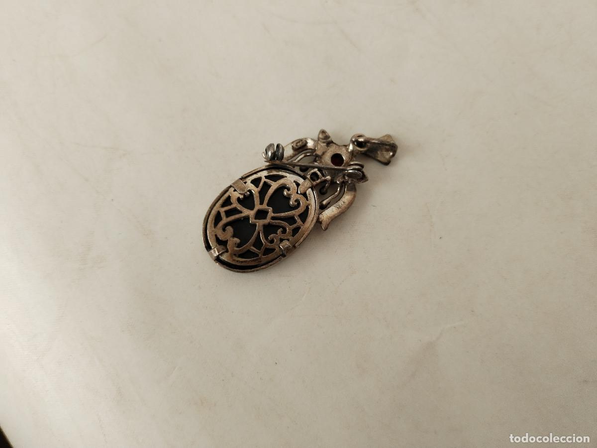 Joyeria: antiguo broche de plata camafeo - Foto 4