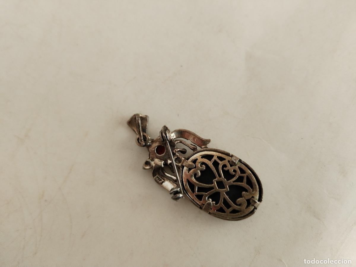 Joyeria: antiguo broche de plata camafeo - Foto 5