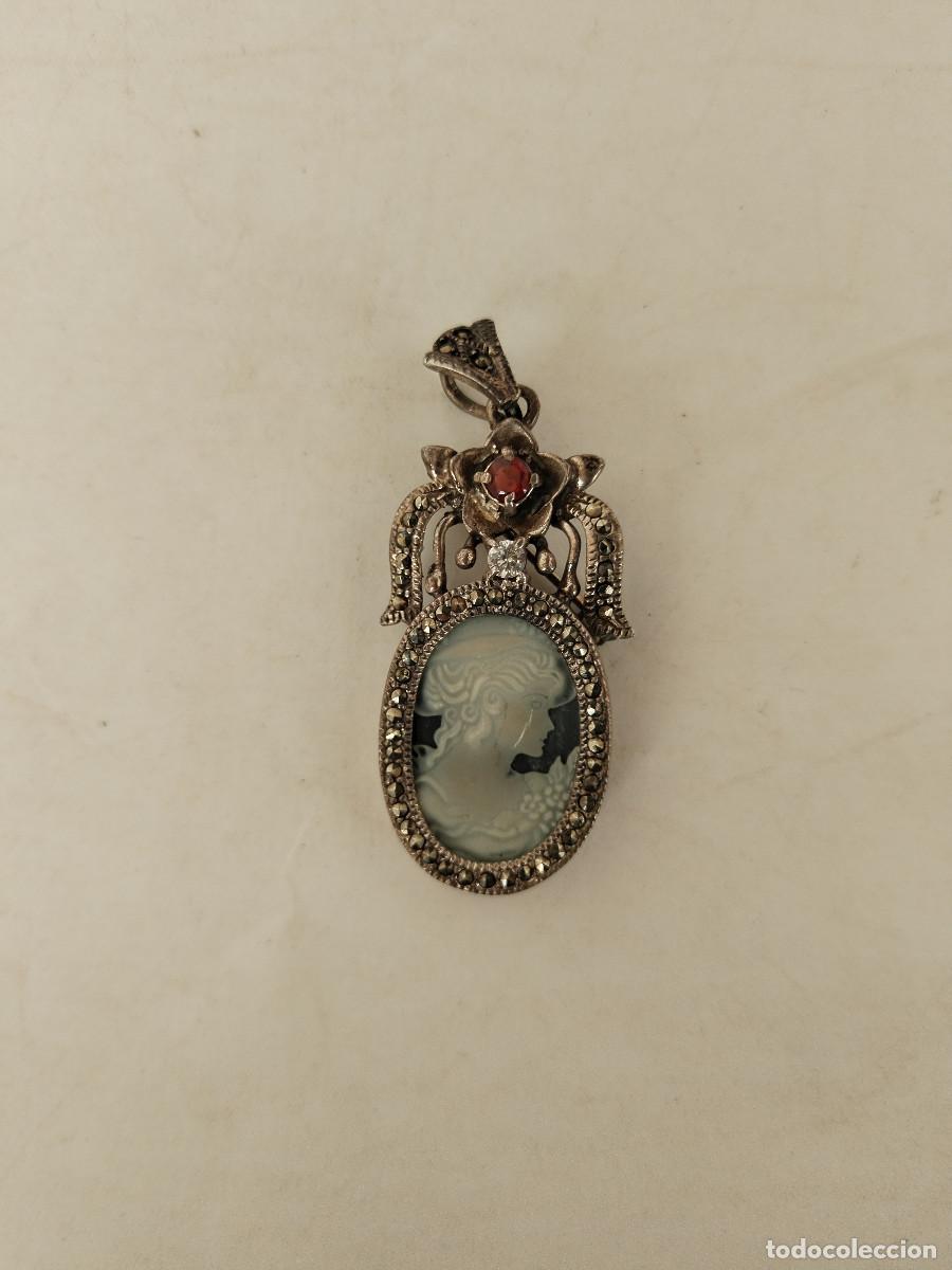 Joyeria: antiguo broche de plata camafeo - Foto 7