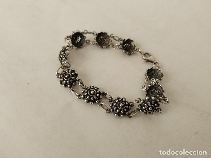 Joyeria: pulsera de plata de botones charros - Foto 2