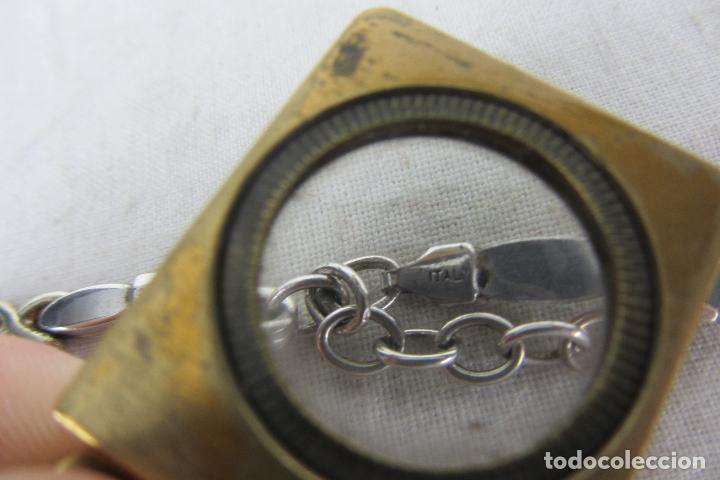 Joyeria: Antiguo collar ajustable italiano, en plata de ley - Foto 5