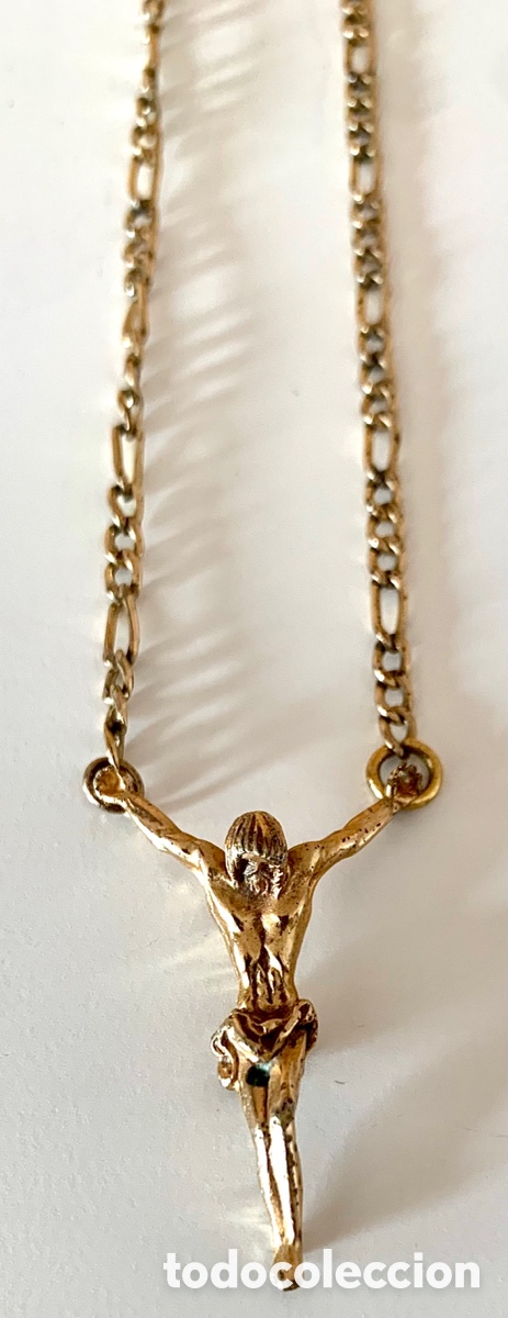 Joyeria: Collar con crucifijo dorado - Foto 2