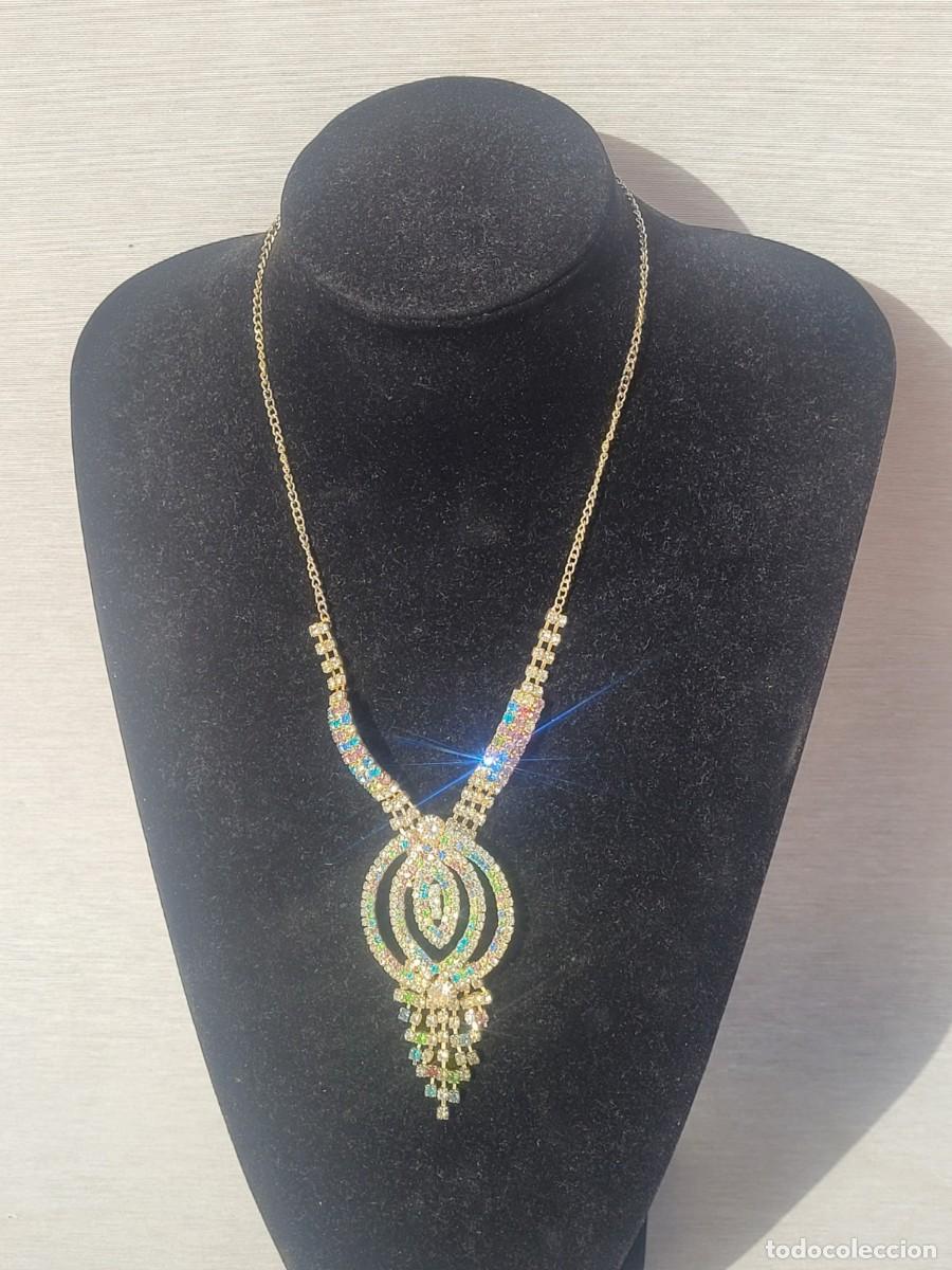 Joyeria: Collar vintage gala, cristal multicolor - Foto 1
